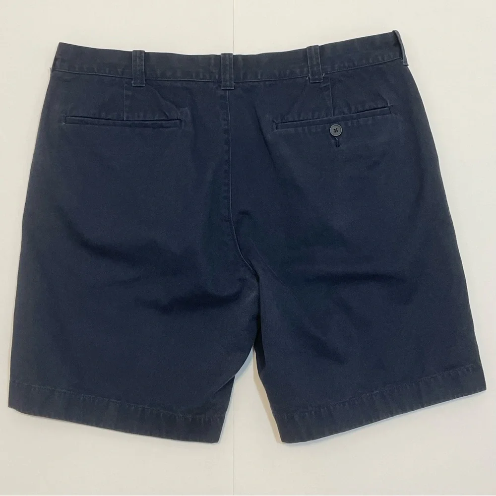 J. Crew Gramercy Men's Navy 100% Cotton Chino Shorts Size 34 W